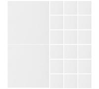 60pcs Microwave Kiln Paper Sheet for Glass Fusing Hobbyists, White | Ceramic Fiber, Fireproof Layer, Reduces Cracking, Withstands High Heat, for Small Studio Kilns and Shelves