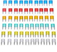 60PCS Mini Car Fuses 5A 10A 15A 20A 25A 30A Mixed Set Kit Amp with Box Clip Assortment Auto Blade Type Fuse Set Truck Protected circuits