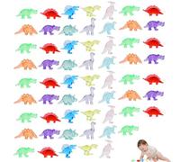 60PCS Mini Dinosaur Figures, Mini Resin Figures Little Animal Figures Small Dinosaur Toys Small Resin Animals For Aquarium Dollhouse Miniature Garden Craft Pot Decorations
