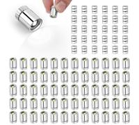 60pcs Mini LED Lights with 30pcs Battery, Miniature Tiny Museum Electric Light with Plastic Shell for Craft Shadow Box DIY Paper Lantern Small Micro Scene Building Accessories Decoration (Cold White)