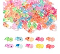 60pcs Mini Resin Animals, Luminous Mini Turtles, Mini Resin Turtle Toy, for Ocean Animal Party, Ocean Theme Birthday Party, Decorations DIY Home Garden(10 Colors)
