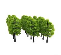 60Pcs Miniature Trees for Sand Table Model Building Scenery DIY Craft Railway Layout Green Foliage 3.5cm