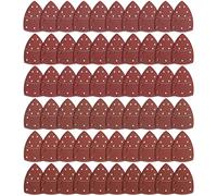 60Pcs Mouse Sander Pads，Hook and Loop Sanding Pads for Mouse Sander | 11-Hole Sandpaper for Electric Sander Assorted 40/60/80/120/180/240 Grits，Sanding Sheets for Bosch Multi-Sander PSM 100A