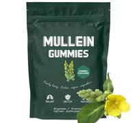 60pcs Mullein Gummies,Mullein Leaf Extract for Lungs,2000mg Mullein Extract for Lung Cleanse,Mullein Gummies for Lungs Health