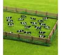 60Pcs N Scale Painted Farm Animals for Model Train Landscape, Scene Layout