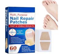 60PCS Nail Repair Patches,Fun/gal Nail Treatment Patches,Soft Anti Fun/gal Nail Treatment Nail Repair Patches,Extra Strong 8-Hour Repair Pads for Toenail Fun/gus,Fun-gus Nail Patches,Nail Patches