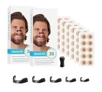 60pcs Nasal Dilators Snoring, Nose Magnet for Breathing, Anti Snoring Equipment, Anti Snore Nose Clip for Men Women, Nose Opener Magnetic for Improve Sleep Quality(Black)