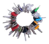60PCS No-Duplicate Heavy Equipment Keys Master Set, Cat Key Set, Construction Ignition Key for CAT JLG Case JD Hyster