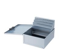 60PCS Number Size Drill Bit Index Box, Empty Metal Case (Excluding Drill Bits), #1-60