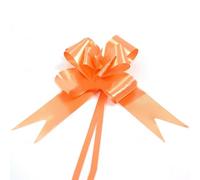 SHATCHI Large 50mm/5cm Ribbon Pull Bows for Party Wall, Gift Wraps, Christmas Trees, Wedding, Birthday Hampers Decoration Florist, Orange, 60pcs
