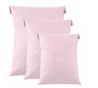 60Pcs Packaging Bags for Posting Clothes, Mailing Parcel Shipping Postage Bags 3 Sizes Graduation School Leavers Gifts Pack With Self Adhesive (Pink)