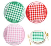 60PCS Paper Napkins Classic Green Pink Red Napkins Practical Pink Napkins 33×33cm Paper Napkins for Party Wedding Girl Baby Shower Picnic Birthday Mother's Day
