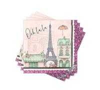 60PCS Paris Eiffel Tower Paper Dinner Napkins, Disposable Napkins