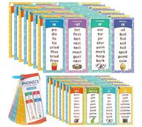 60PCS Phonics Flash Cards, Phonics cards Double-Sided, Sight Words Flash Card with 1000 Sight Words, Educational Reading Tools for Self-study at Home and Classroom Teaching Use