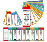 60PCS Phonics Flash Cards, Talking Flash Cards for Early Reading Skills, Interactive Learning Activities, Educational Reading Tools for Home and Classroom