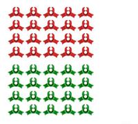 60PCS Plant Training Clips with 90° Bend Design, Reusable PP Plastic Grow Supports for Tomato Vines Flowers Fruit Trees, Red and Green Gardening Accessories for Indoor Outdoor Greenhouse