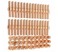 60pcs Plasma Cutting Accessories for PT31 LG40 40A Torch High Conductivity Copper Components Stable Formation Smooth Cut Edges Minimal Deformation