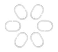 60Pcs Plastic Curtain Hanging Rings Durable Multifunctional C-Shaped Shower Curtain Hooks Portable Bath Drape Loop Clip for Bathroom Shower Window
