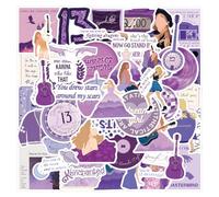 60pcs Popular Music Stickers Waterproof Vinyl Decals for Water Bottle Laptop Guitar Car Luggage Skateboard Manga Gifts for Teens Girls Boys (60pc-Purple-A)
