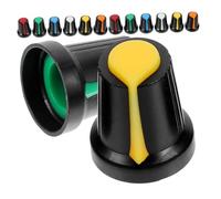 60pcs Potentiometer Caps Tone Control Volume Knobs Guitar | Wh148 6mm Bore, Plastic Build, Red Yellow White Green Light Blue Tangerine Set, Easy Install