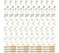 60Pcs Practical Eid Gift Cards With Twines Elegant Hanging Cards For Ramadans And Festival Party Supplies Ramadans Decoration Ideas