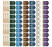 60Pcs Practical Eid Gift Cards With Twines Elegant Hanging Cards For Ramadans And Festival Party Supplies Ramadans Decoration Ideas