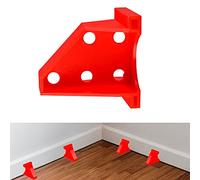 60Pcs Professional Flooring Spacers Set for Laminate, Vinyl Plank, Hardwood Floors - Precision 1/4" & 1/3" Gaps - Durable Reusable Floor Installation Tools - Easy to Use (60Pcs,Red)