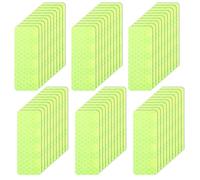 60PCS Reflective Stickers, Warning Reflective Stickers, Safety Night Visibility Adhesive Sticker, High Visibility Reflector Tape for Car, Bike, Motorcycle, Helmet and Mailbox (1.18x3.15 Inch, Green)