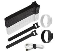 60PCS Reusable Cable Tidy Straps Cable Management 6 * 1.2" Cord Organizer Multi-Purpose Cable Ties Adjustable Zip Ties Replacement Wire Ties Cable Ties for Computer,Electronics,Home,Office