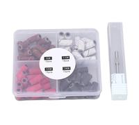 60pcs Sanding Band for Electric Nail Drill, Small Nail Sanding Bands, Remove Dead Skin Accessory with Different Coarseness, Manicure Sanding Bands Kit Includes 1 Bearing and 2 Stor