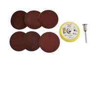 60pcs Sanding Discs, 50mm Flocking Abrasive Pads 100-2000 Grit for Wood Bead Polishing and Rust Removal, with Backing Pad and Mandrel