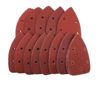 60Pcs Sandpaper Sanding Discs 140x98mm 5 Holes Assorted Grit 40-1000 for Wood Metal Car(120 Grit)