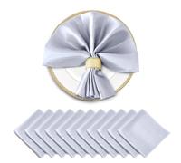 60PCS Satin Napkins 30X30CM Soft Dinner | Square for Party Wedding Decoration Retro Napkin(Color 11)