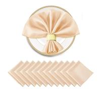 60PCS Satin Napkins 30X30CM Soft Dinner | Square for Party Wedding Decoration Retro Napkin(Color 16)