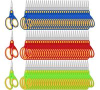 60pcs School Scissors, Small Scissors, Round Pointed Safety Scissor Bulk, DIY Project Paper Art Craft Supplie for Kindergarten, Elementary School Student and Teacher - Multi Colors, 13 cm