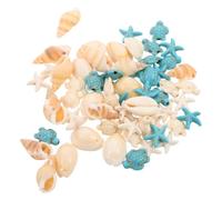 60pcs Sea Star Turtle Shell Resin Loose Beads for DIY Jewelry Making
