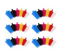 60pcs Seal Plug with Pull Handle, Tapered Elastic Air Stopper | Reusable Heat Resistant Design, Smooth Surface, Easy Removal, for Threaded Holes, Drainage Systems, Random Color