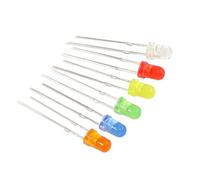 60PCS/Set 3MM 5MM LED Light Emitting Diode Assorted Kit F3 F5 LED Orange Yellow Red Green Blue White DIY LED Diode Assorted Kit(5mm-kit-60pcs)
