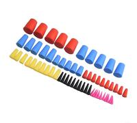 60Pcs Silicone Cone Masking Kit for Automotive and Industrial Use During Powder Coating, Dipping, and Media Blasting with Resistance