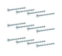 60Pcs Silver M4 x 45mm Truss Head Break Away Screws, Head Breakaway Ma