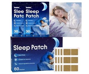 60PCS Sleep Patches for Adults, Extra Strength Natural Formula,Cruelty-Free Patches Promotes Restful Sleep for Men & Women,Travel, Shift Work & Bedtime Wind-Down