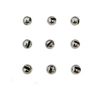 60pcs Slotted Tungsten Beads for Fly Tying, Nymph Head Sink Fast 2.0-4.0mm | Premium tungsten beads, 2x heavier than brass, slotted for easy hook attachment, shiny smooth finish, sink quickly.