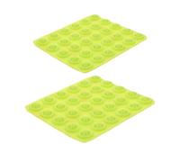 60pcs Snowboard Stomp Pad Anti Slip Silicone Grip for Winter Practice | Self Adhesive Design, Sturdy Spike Studs, Shock Damping Layer, Light Green Finish for Advanced Riders