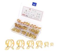 60PCS Spring Hose Clamp Assortment Kit,6 Size Spring Clamps for Fastening Vacuum Line,Silicone Tubing,Hose Pipe & Fuel Line Clamp,Universal Small Hose Clamps for Car Truck SUV