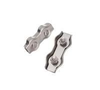 60Pcs Stainless Steel Wire Rope Clamp Caliper Simplex Duplex Anti-Slip Cable Fixing Tool