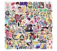 60Pcs Star vs. The Forces of Evil American Cartoon Waterproof Stickers Pack | Television Comedy Cool Deacls Vinyl Sticker for Adults Teens Girls Kids Wall Phone Computer Laptop Skateboard Luggage