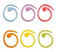 60Pcs Stitch Markers, Helical-Shaped Crochet Stitch Markers, Metal Ring Multicolor Crochet Locking Markers, for Knitting, Crocheting, DIY Handmade Crafts(6 Colors)