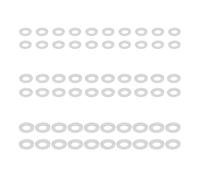 60pcs Sturdy Nylon Shims Washers White Washers For Home Improvement And Technical Maintenance Door Hinge Spacers