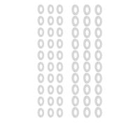 60pcs Sturdy Nylon Shims Washers White Washers For Home Improvement And Technical Maintenance Door Hinge Spacers