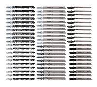 60pcs T Shank Jigsaw Blades Set, Assorted Jig Saw Blade Set for Wood Plastic and Metal Cutting, Fits Most Jig Saw Models